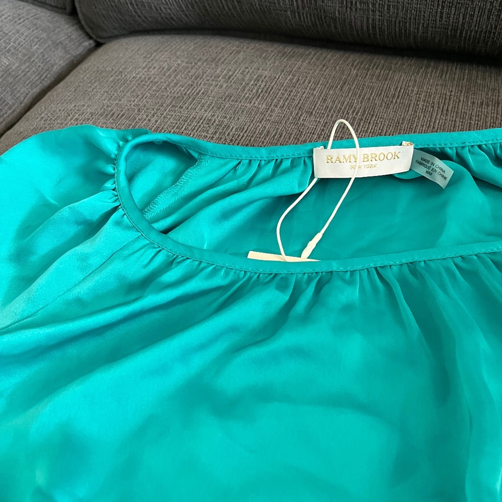 RAMY BROOK  BLOUSE (Green )BRAND NEW NEVER WORN TAGS ON